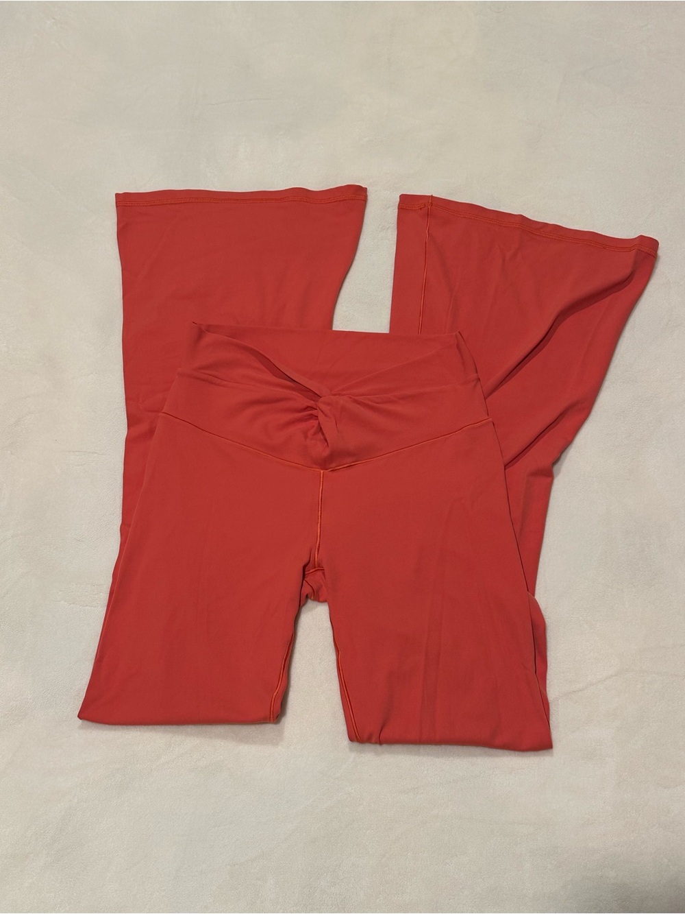 Aerie Offline Flare Leg Pants in Coral
